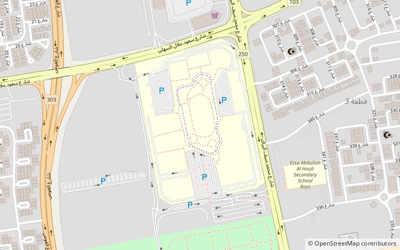 american university of the middle east location map