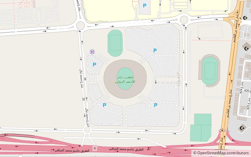 Jaber Al-Ahmad Stadium location map