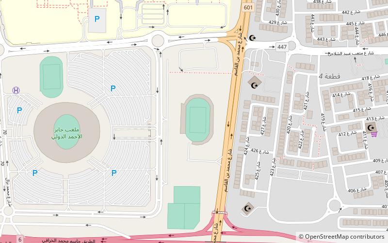 Ali Sabah Al-Salem Stadium location map