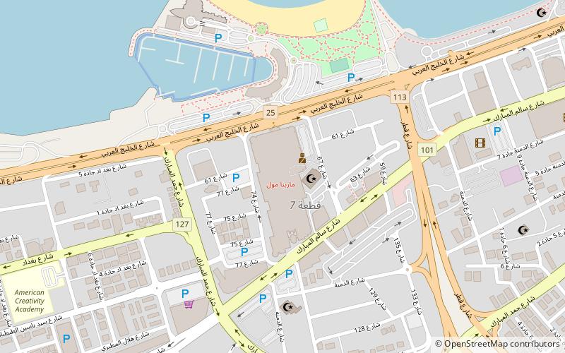 The Marina Mall location map
