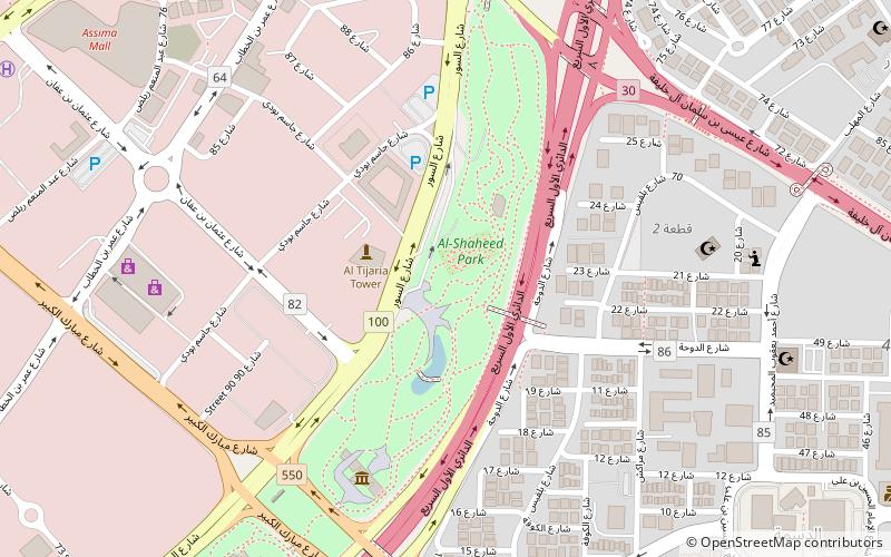 Al Shaheed Park location map