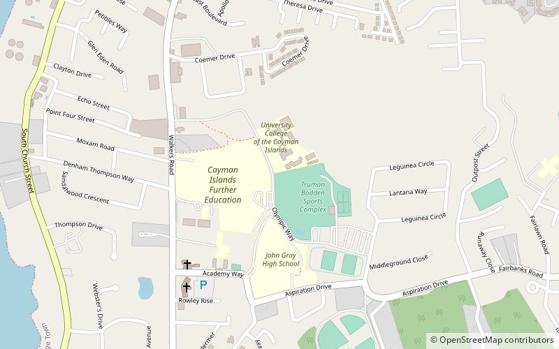 university college of the cayman islands george town location map