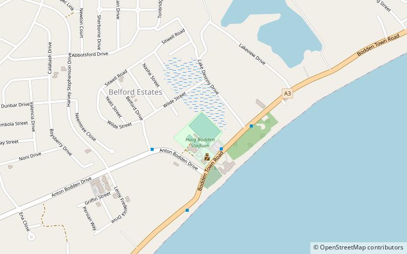 Haig Bodden Stadium location map