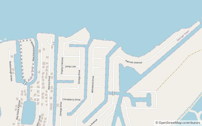 omega bay estates grand cayman location map