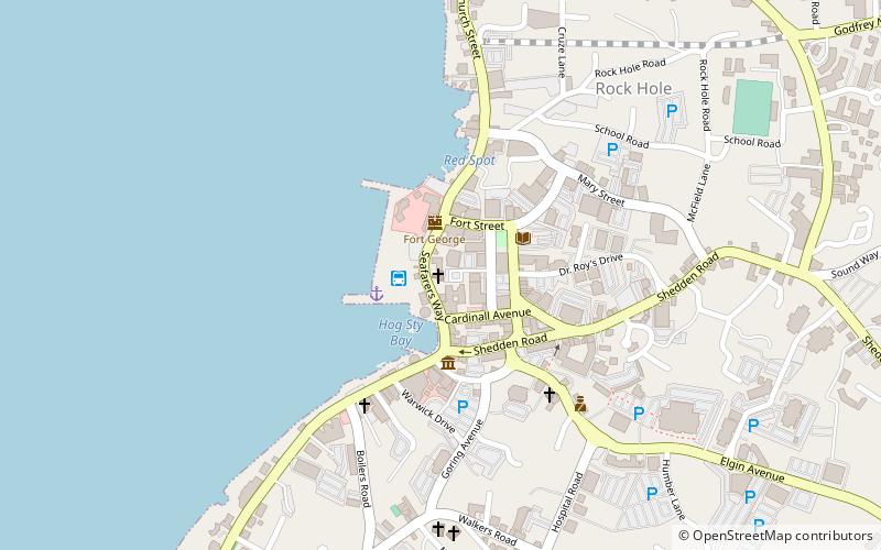 elmslie united church grand cayman location map