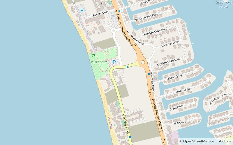 government house george town location map