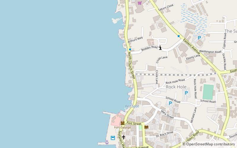 stade truman bodden george town location map