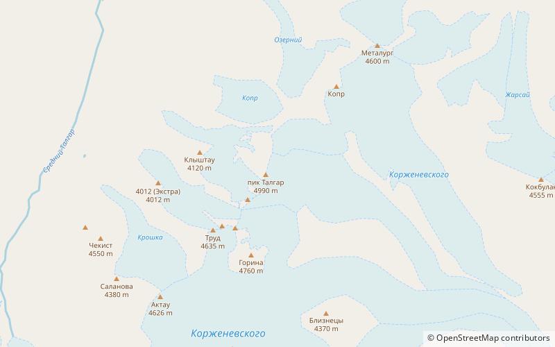 Pik Talgar location map