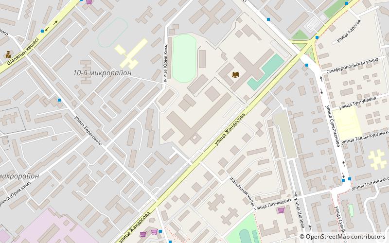 Narxoz-Universität location map