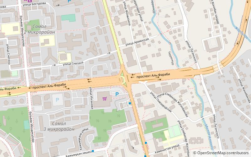 dostyk avenue almaty location map