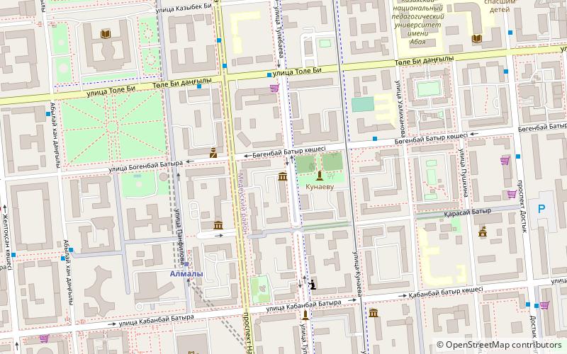 Dinmukhamed Kunayev Apartment location map