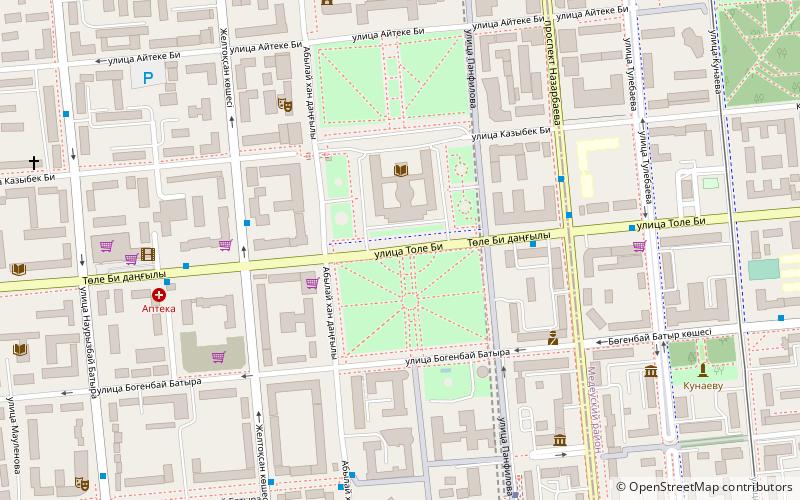 Astana Square location map