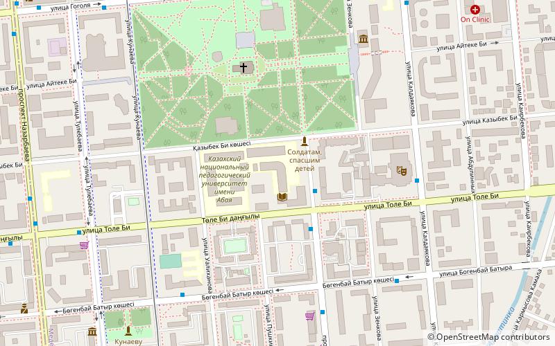 kasachische nationale padagogische universitat almaty location map