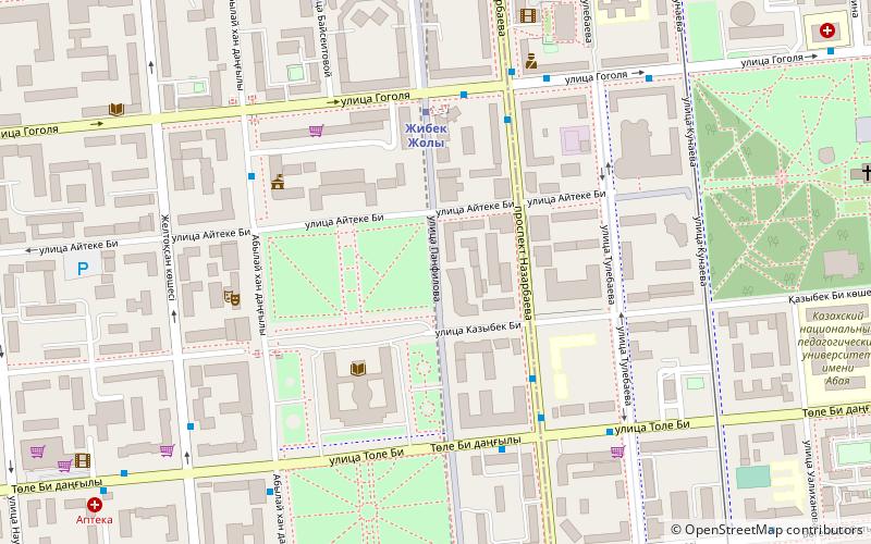 Panfilov Street Promenade location map