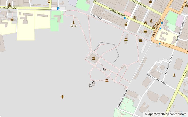 mavzolej h a asaui turkestan location map