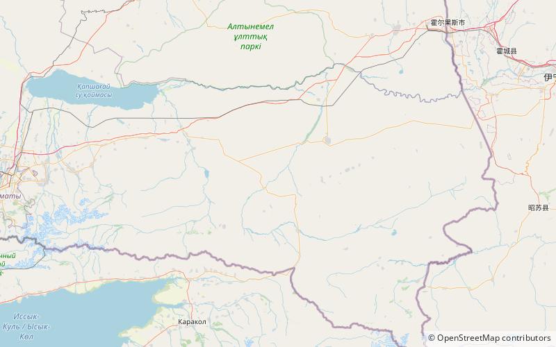 Charyn National Park location map