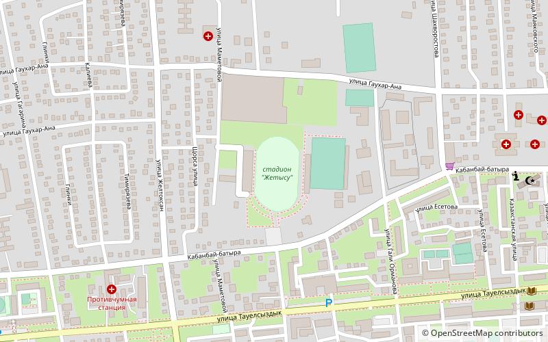 Stadion Żetysu location map