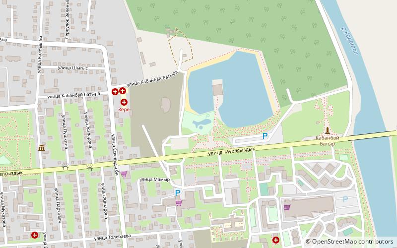 aquapark taldykorgan location map