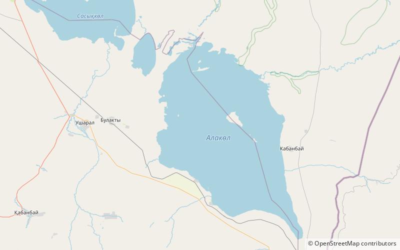 Ała-kol location map