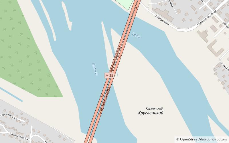 Semey Bridge location map
