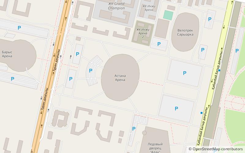 Astana Arena location map