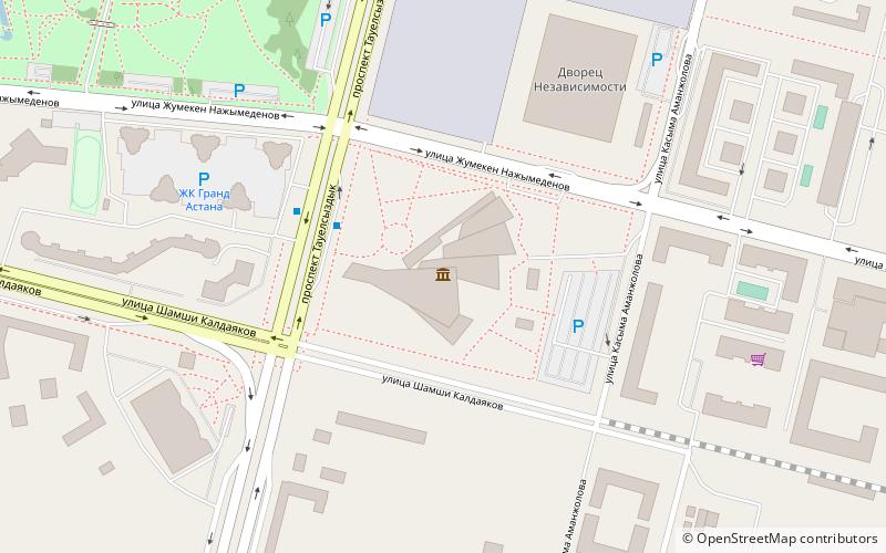 national museum of the republic of kazakhstan astana location map