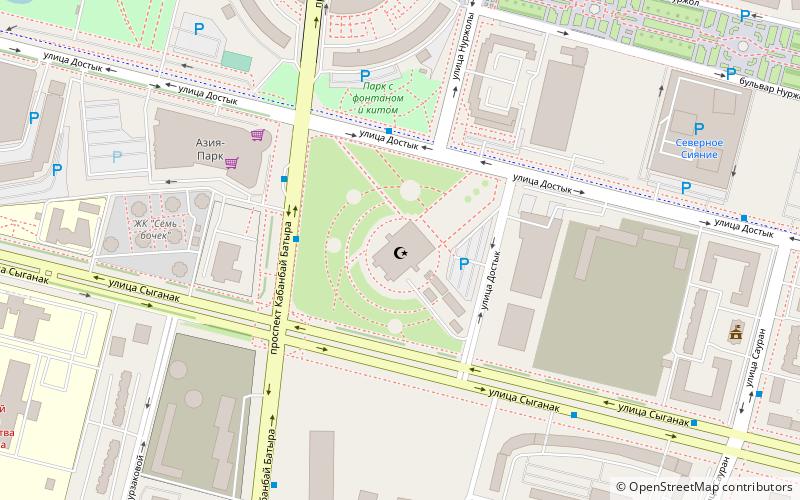 Nur-Astana Mosque location map