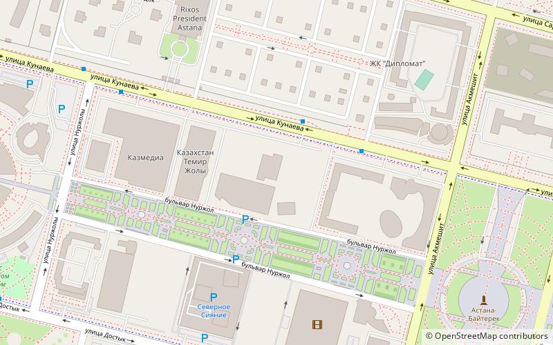 emerald towers astana location map