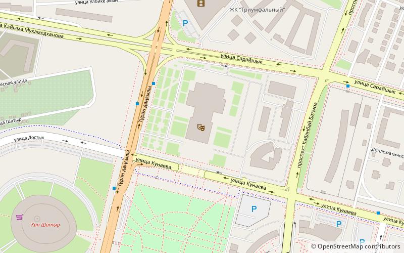Astana Opéra location map