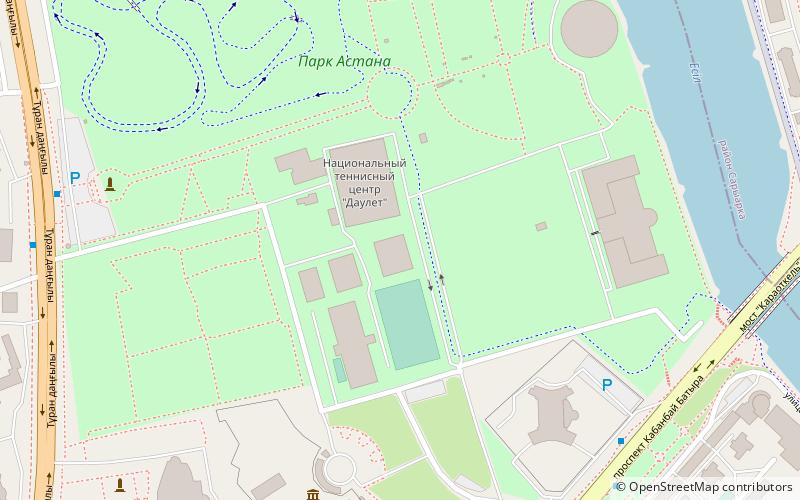 Daulet National Tennis Centre location map