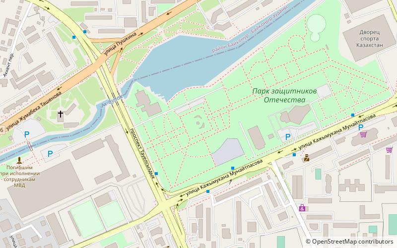 otan qorgaushylar monument astana location map