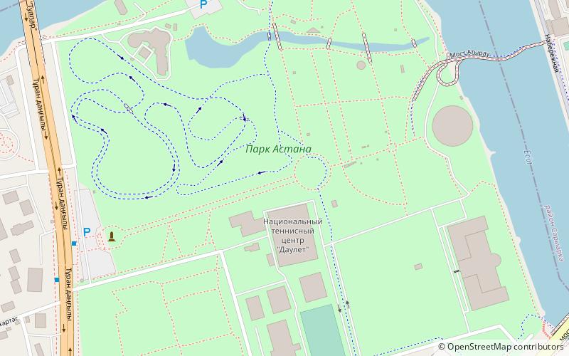 astana park location map