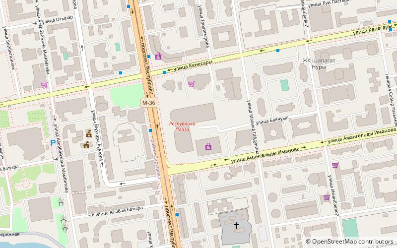 respublika plaza astana location map