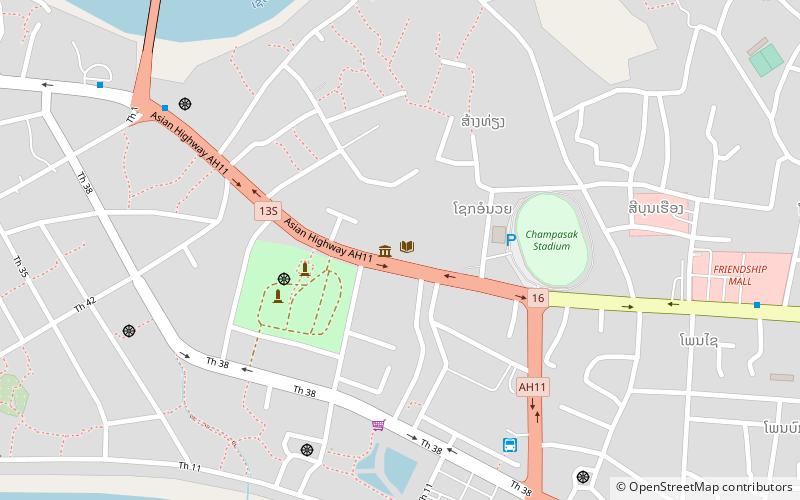 champasak provincial museum pakse location map