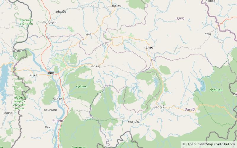 Bolaven Plateau location map