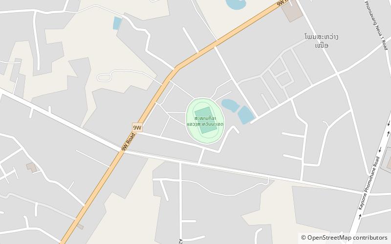 Savannakhet Stadium location map