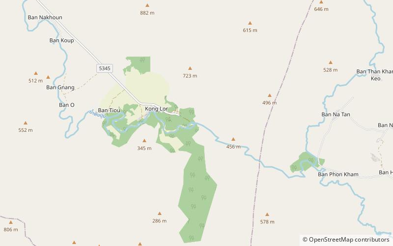 Tham Konglor location map