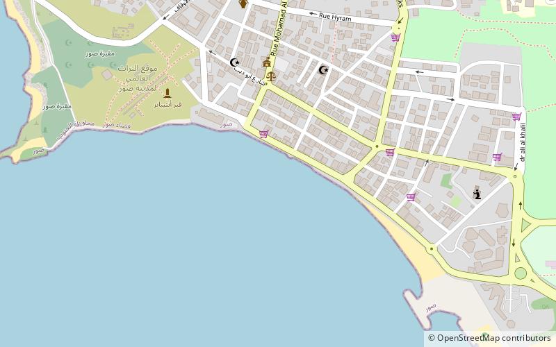 burj el shemali tyre location map