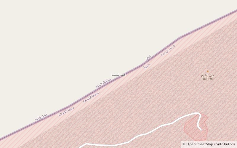 qasr chbib mount hermon location map