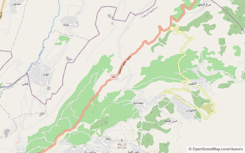 Wadi al-Taym location map