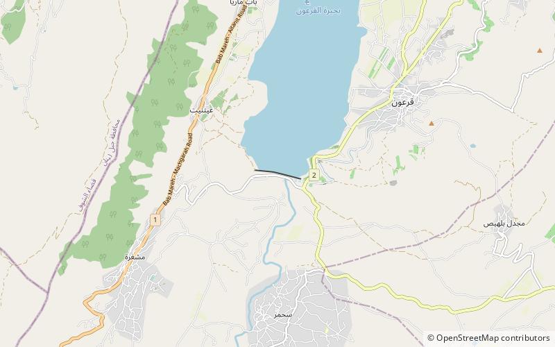 litani river dam location map