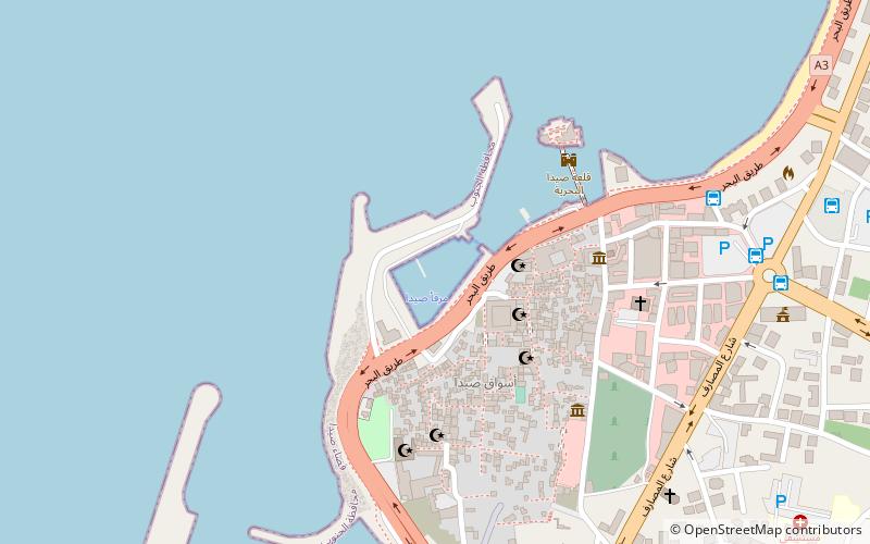 fishing port sidon location map
