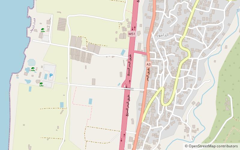 Damour location map