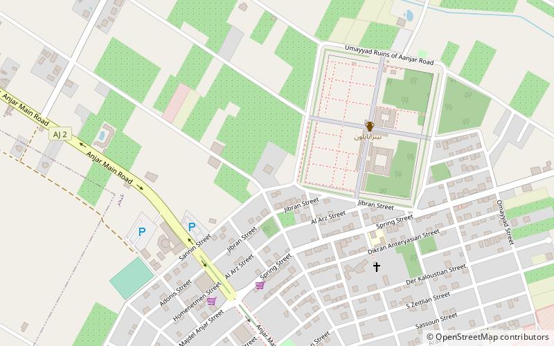 Aanjar location map