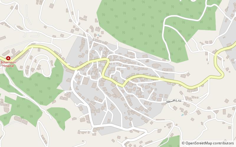 Bechamoun location map