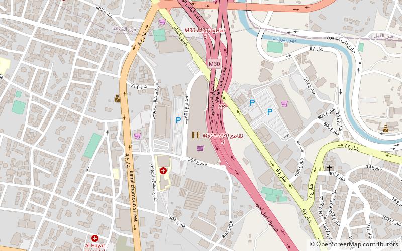 city centre beirut bejrut location map