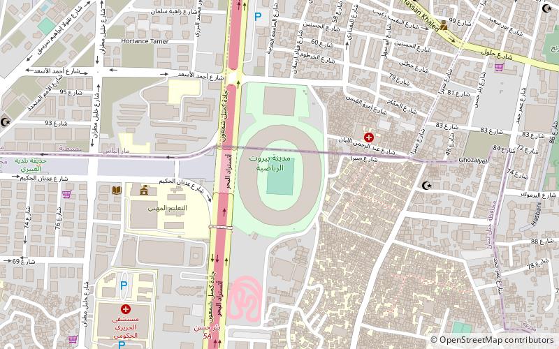 Estadio Ciudad Deportiva Camille Chamoun location map