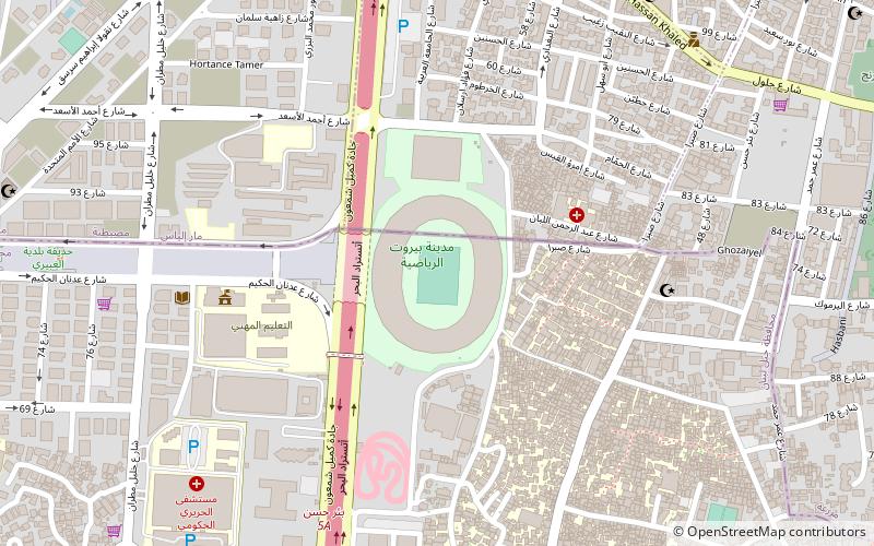 Camille Chamoun Sports City Stadium location map