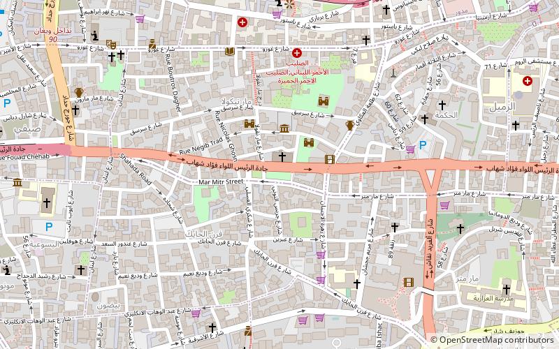 saint nicolas garden bejrut location map