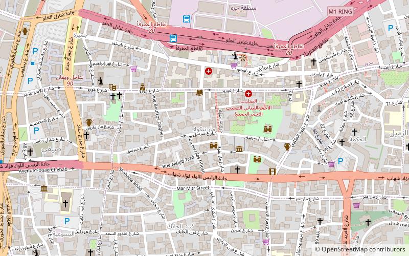 saint nicolas stairs bejrut location map
